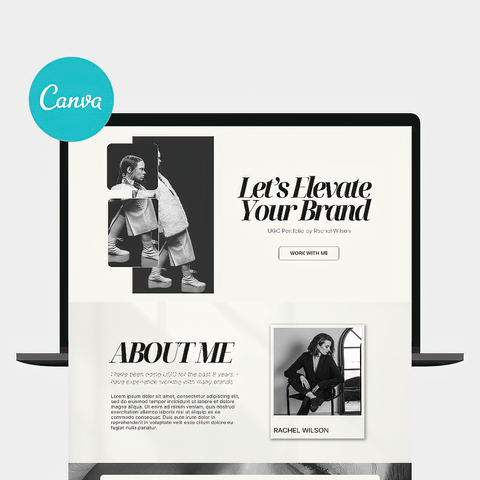 UGC Portfolio Website | PLR Digital Products