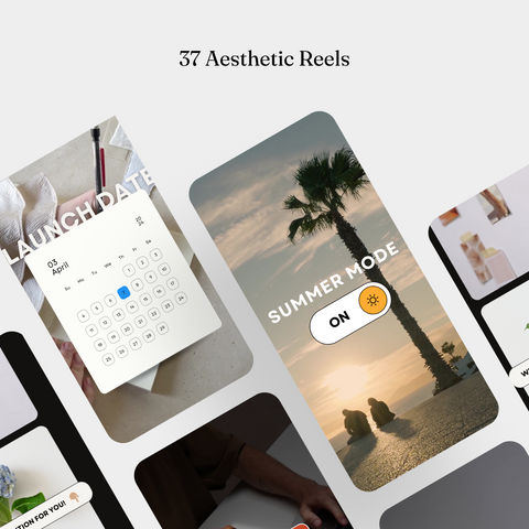 37 aesthetic reels template