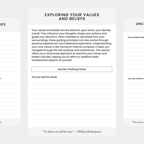 Self Discovery Workbook