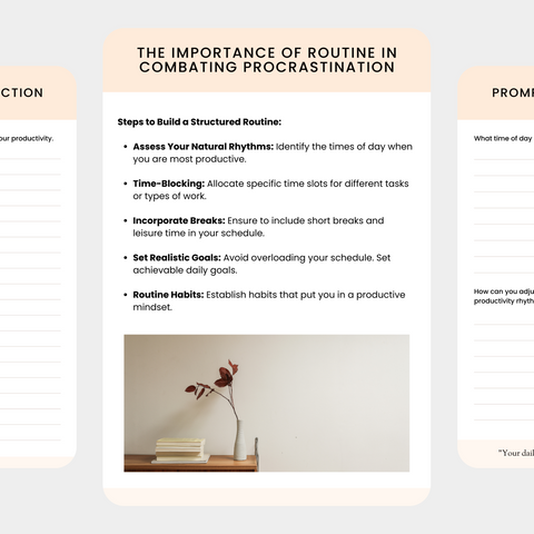 Overcome Procrastination Planner