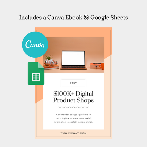 $100K Etsy Digital Shops List | PLR Digital Product