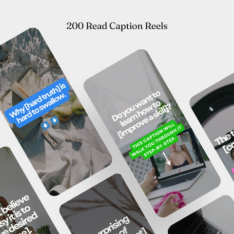 200 1 minute Reels canva template