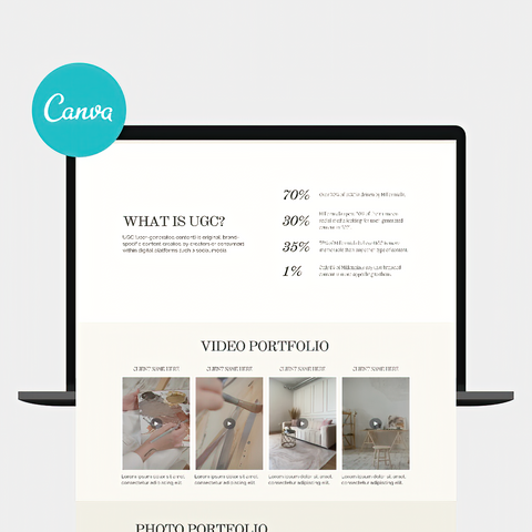 Easily build a UGC Portfolio Website to showcase content. Includes PLR rights—rebrand, resell, and profit with this PLR digital product. Get started toda