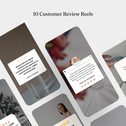 10 customer review reels