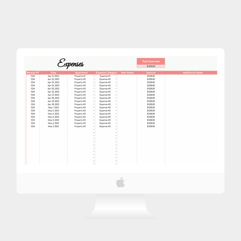 Annual Rental Property Tracker