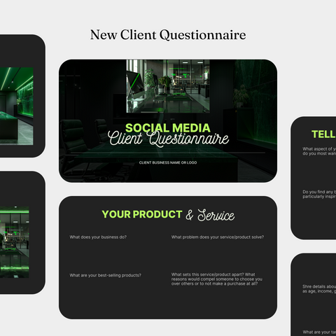 PLR Digital Products - 13-Page New Client Questionnaire