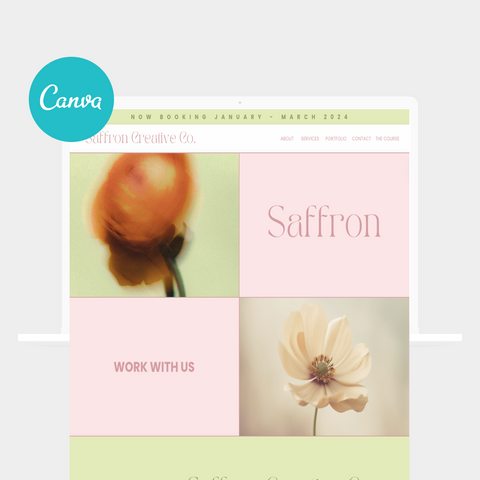 Pastel Canva Website