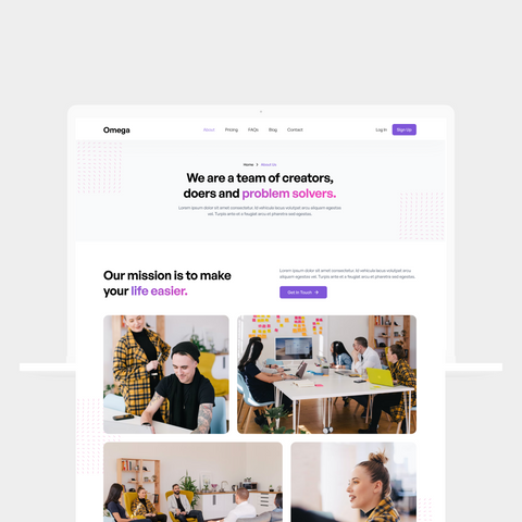 SAAS Website Template