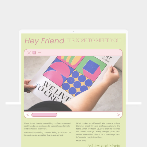 Pastel Canva Website