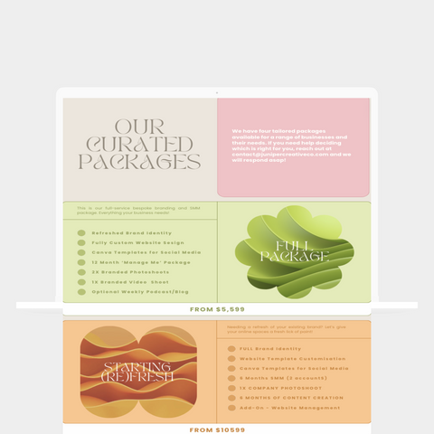 Pastel Canva Website