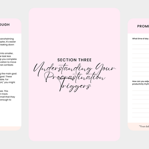 Overcome Procrastination Planner | Boost Productivity